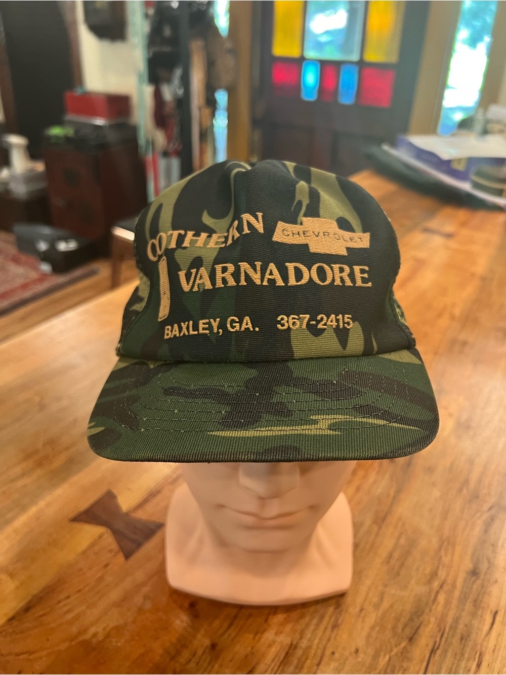 South Varnadore Chevy Camouflage Trucker Cap - Green